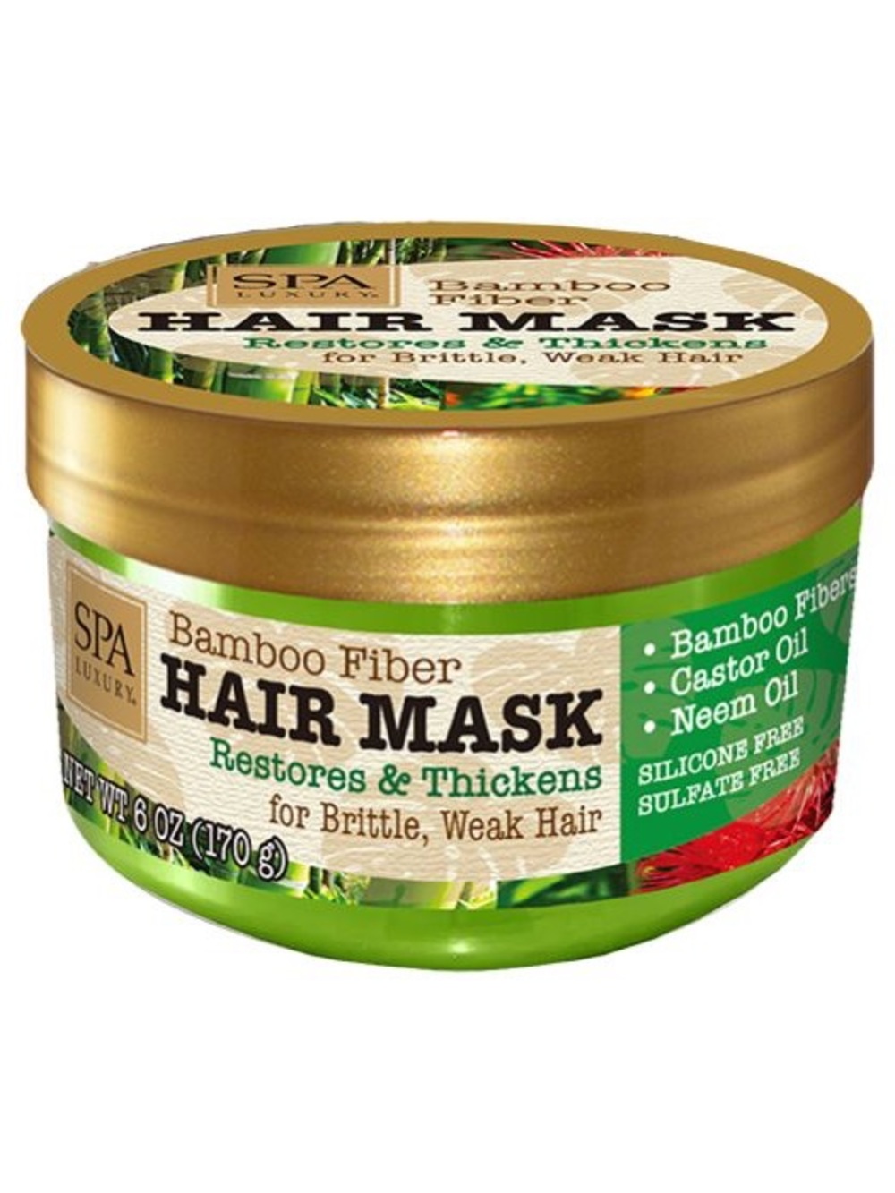 Spa Luxury Bamboo Fiber Hair Mask